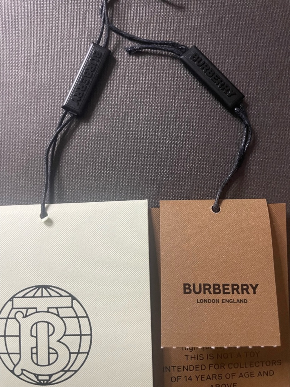 Burberry Thomas Bear Keychain Archive Beige Check Bag Charm - Picture 10 of 11